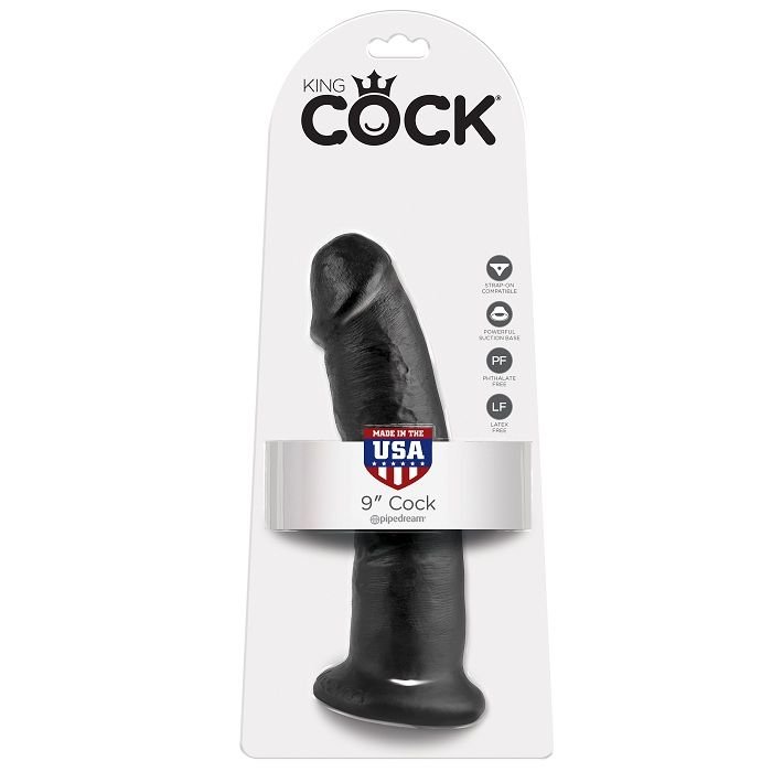 Buy King Cock - 9 Dildo Black 22.9 Cm