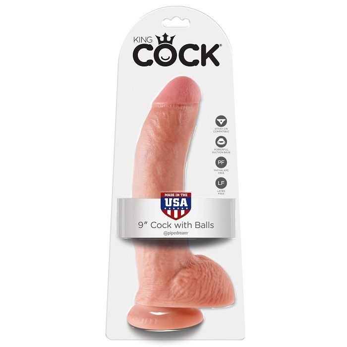 Buy King Cock - 9 Dildo Flesh With Balls 22.9 Cm King Cock - 9 Dildo Flesh With Balls 22.9 Cm