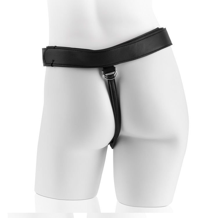 KING COCK - HARNESS WITH BLACK REALISTIC PENIS 22.9 CM KING COCK