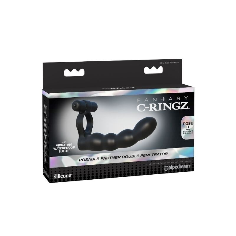 Fantasy C-ringz - Posable Double Penetrator FANTASY C-RINGZ - POSABLE DOUBLE PENETRATOR